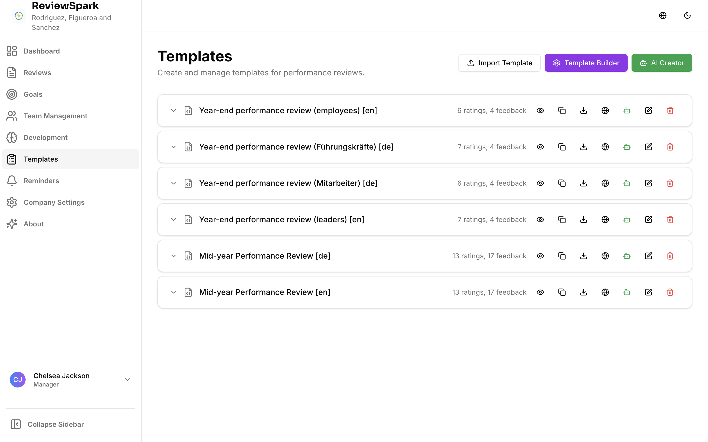 ReviewSpark KI-Template-Generator